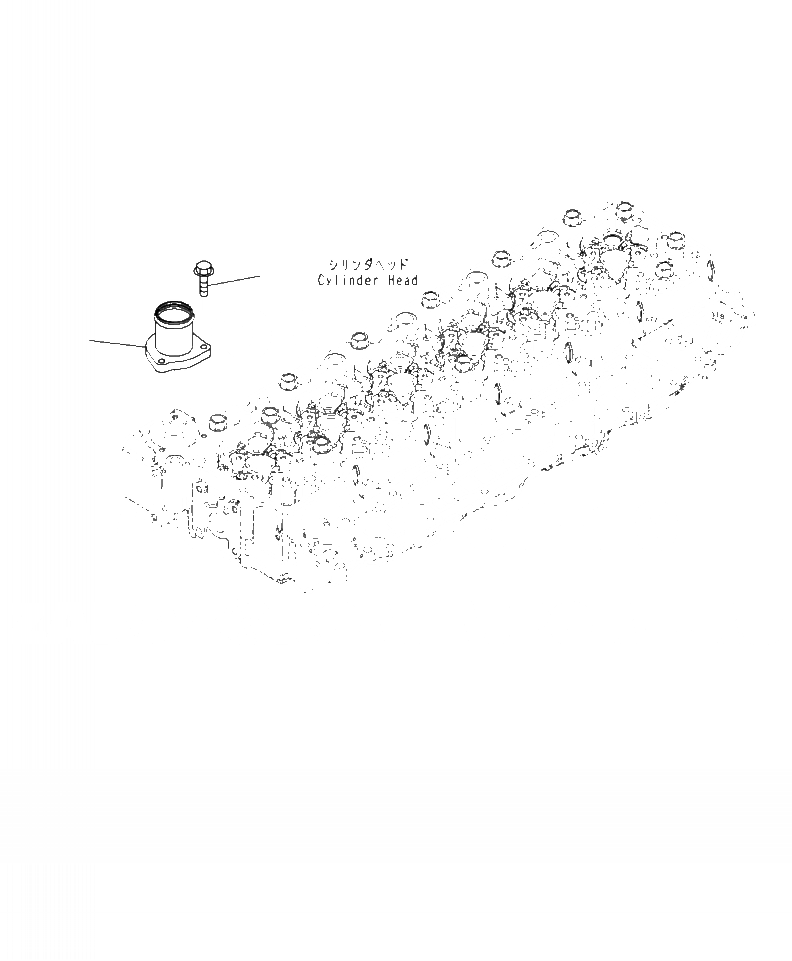 Схема запчастей Komatsu PC290LC-10 - AWO- ВОДН. ВЫПУСКН. СОЕДИН-Е ДВИГАТЕЛЬ