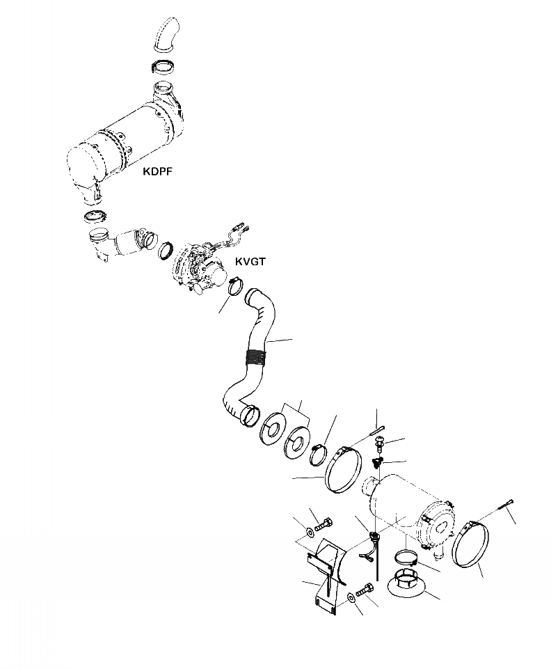 Схема запчастей Komatsu PC290LC-10 - B- ВПУСК ВОЗДУХА СОЕДИН-Е КРЕПЛЕНИЕ КОМПОНЕНТЫ ДВИГАТЕЛЯ