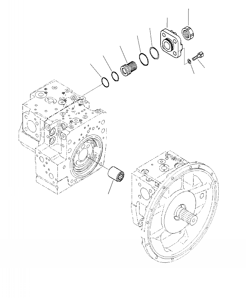 Схема запчастей Komatsu PC290LC-10 - H-9 ОСНОВН. ПОРШЕНЬ НАСОС ВНУТР. ЧАСТИ (9/) ГИДРАВЛИКА