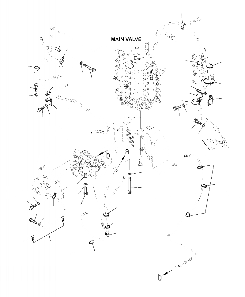 Схема запчастей Komatsu PC290LC-10 - H8- ГИДРОЛИНИЯ СОЛЕНОИДНЫЙ КЛАПАН С -ДОПОЛН. АКТУАТОР КРЕПЛЕНИЕ ГИДРАВЛИКА