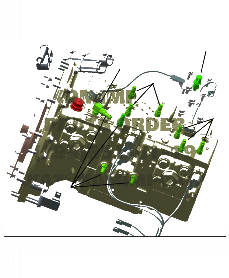 Схема запчастей Komatsu PC290LC-10 - H8- PM CLINIC СОЕДИН-ЕS ГИДРАВЛИКА