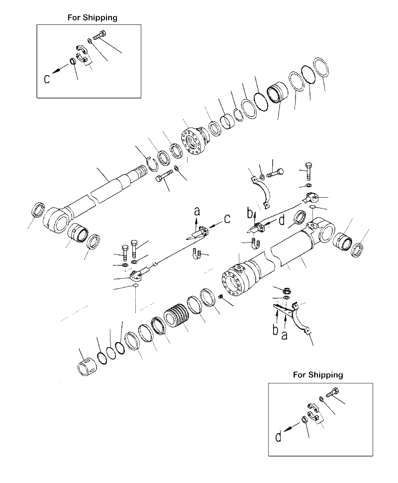 Схема запчастей Komatsu PC290LC-10 - T- ЛЕВ. ЦИЛИНДР СТРЕЛЫ РАБОЧЕЕ ОБОРУДОВАНИЕ