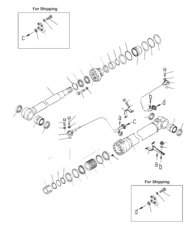 Схема запчастей Komatsu PC290LC-10 - T- ПРАВ. ЦИЛИНДР СТРЕЛЫ РАБОЧЕЕ ОБОРУДОВАНИЕ
