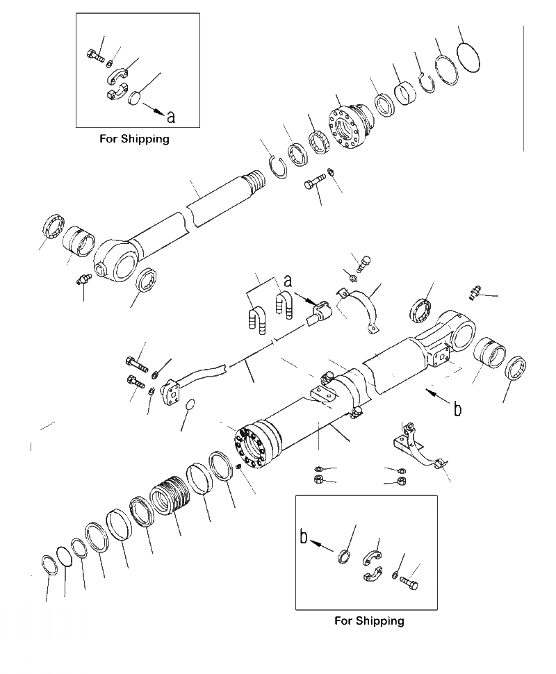 Схема запчастей Komatsu PC290LC-10 - T- ЦИЛИНДР КОВША РАБОЧЕЕ ОБОРУДОВАНИЕ