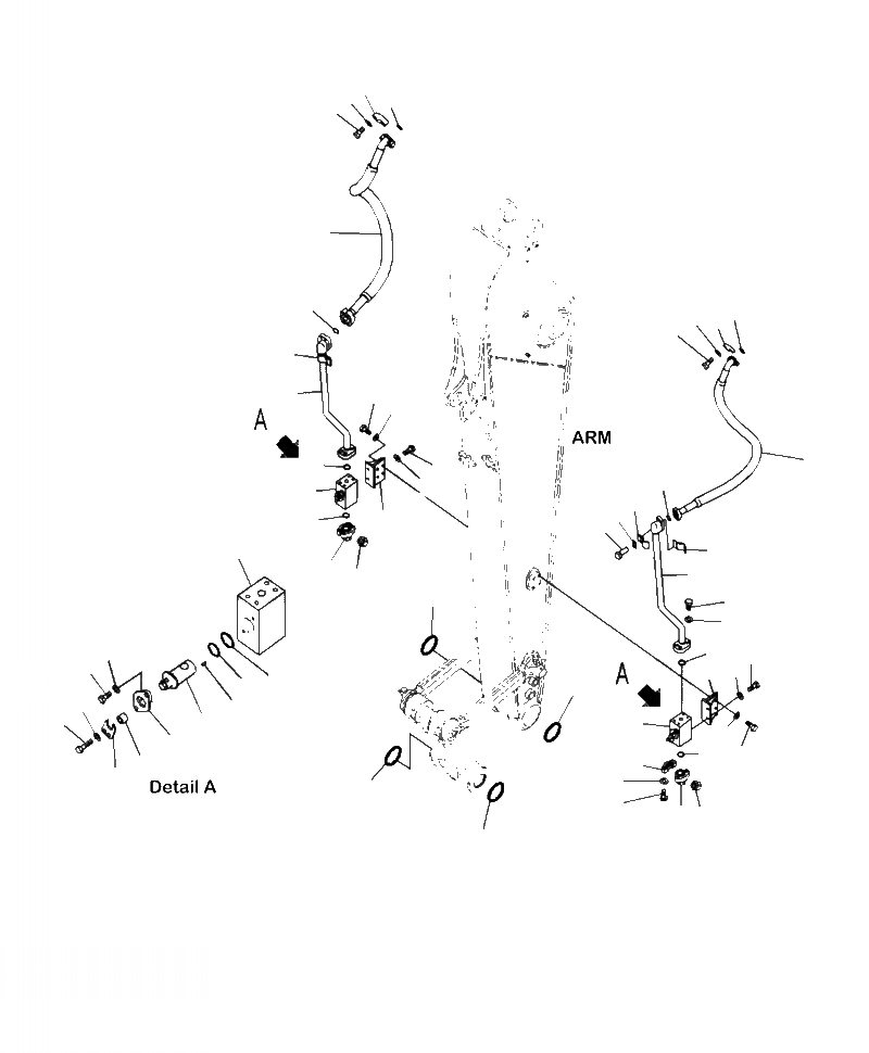 Схема запчастей Komatsu PC290LC-10 - T- РУКОЯТЬ, MM (. M) С -НАВЕСН. ОБОРУД ДОПОЛН. ГИДРОЛИНИЯ РАБОЧЕЕ ОБОРУДОВАНИЕ