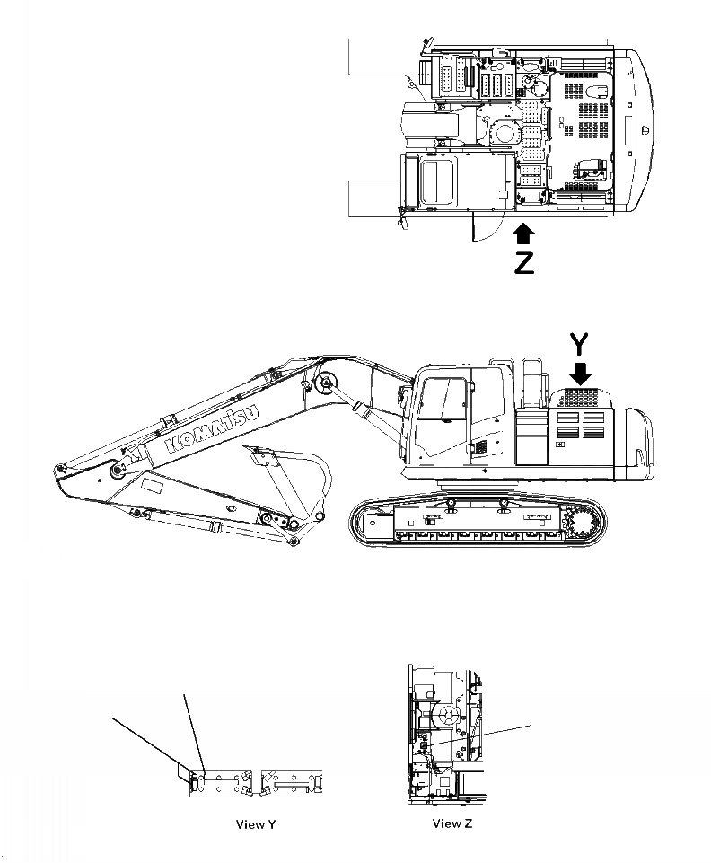 Схема запчастей Komatsu PC290LC-10 - U- АККУМУЛЯТОР ПЛАСТИНЫ МАРКИРОВКА