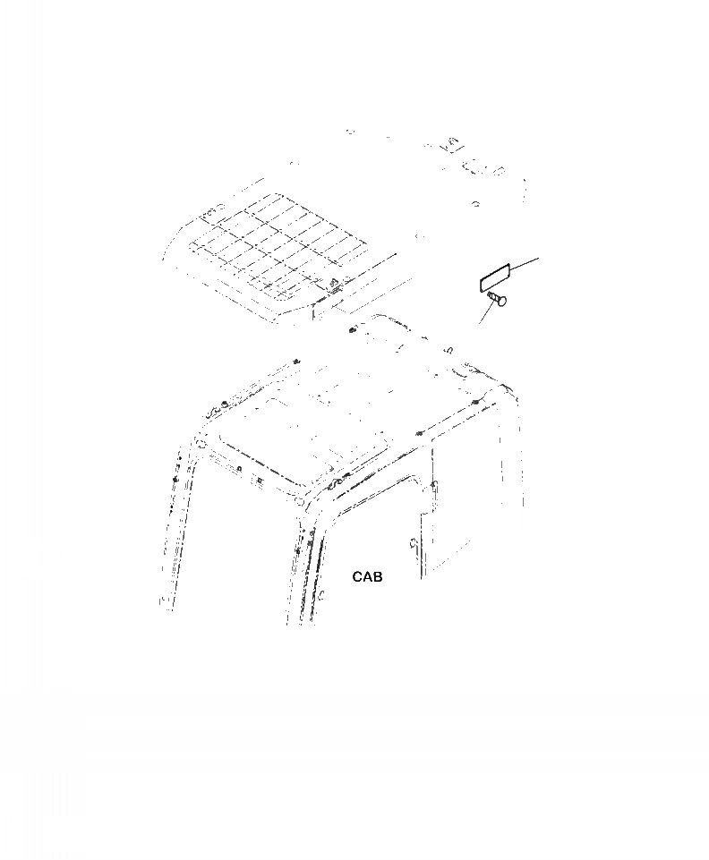 Схема запчастей Komatsu PC290LC-10 - U- FOPS ПЛАСТИНА КАБИНА ВЕРХН. AND ФРОНТАЛЬНАЯ ЗАЩИТА УРОВЕНЬ МАРКИРОВКА