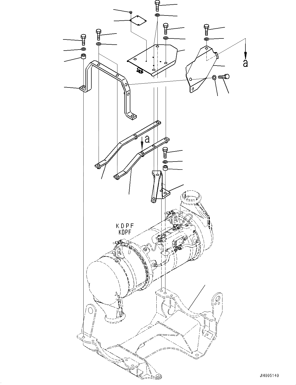 Схема запчастей Komatsu PC290LC-10 - КРЕПЛЕНИЕ ДВИГАТЕЛЯ, ЧАСТИ КОРПУСА КРЕПЛЕНИЕ ДВИГАТЕЛЯ