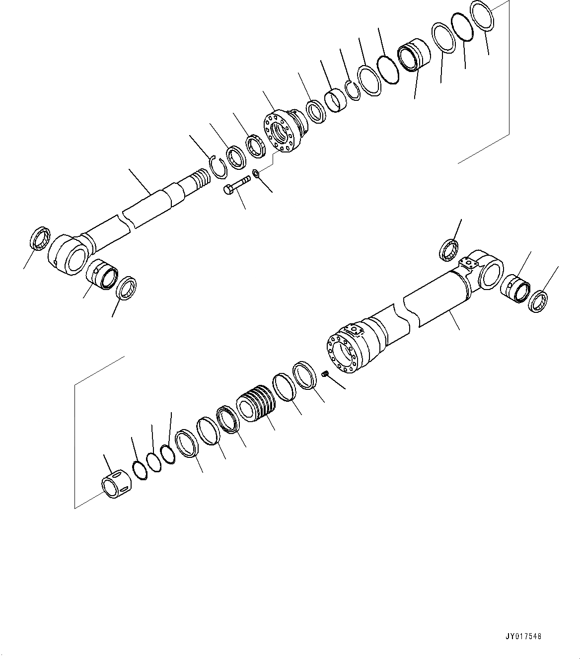 Схема запчастей Komatsu PC290LC-10 - ЦИЛИНДР СТРЕЛЫ, С ANTI-DROP КЛАПАН, СТРЕЛА И РУКОЯТЬ, ВНУТР. ЧАСТИ, LHS (/) ЦИЛИНДР СТРЕЛЫ, С ANTI-DROP КЛАПАН, СТРЕЛА И РУКОЯТЬ
