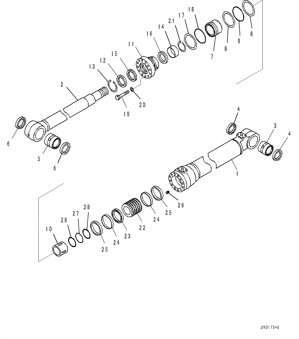 Схема запчастей Komatsu PC290LC-10 - ЦИЛИНДР СТРЕЛЫ, С ANTI-DROP КЛАПАН, ДЛЯ 2-СЕКЦИОНН. СТРЕЛЫ, ЦИЛИНДР СТРЕЛЫ, LHS (/) ЦИЛИНДР СТРЕЛЫ, С ANTI-DROP КЛАПАН, ДЛЯ 2-СЕКЦИОНН. СТРЕЛЫ
