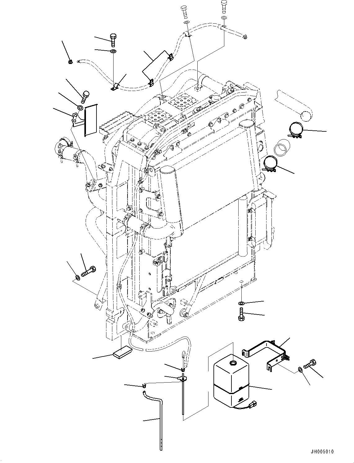 Схема запчастей Komatsu PC290NLC-10 - СИСТЕМА ОХЛАЖДЕНИЯ, SUB-БАК СИСТЕМА ОХЛАЖДЕНИЯ