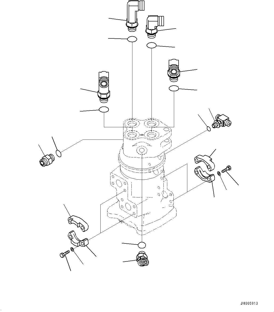 Схема запчастей Komatsu PC290NLC-10 - ПОВОРОТНОЕ СОЕДИНЕНИЕ, ВНУТР. ЧАСТИ (/) ПОВОРОТНОЕ СОЕДИНЕНИЕ