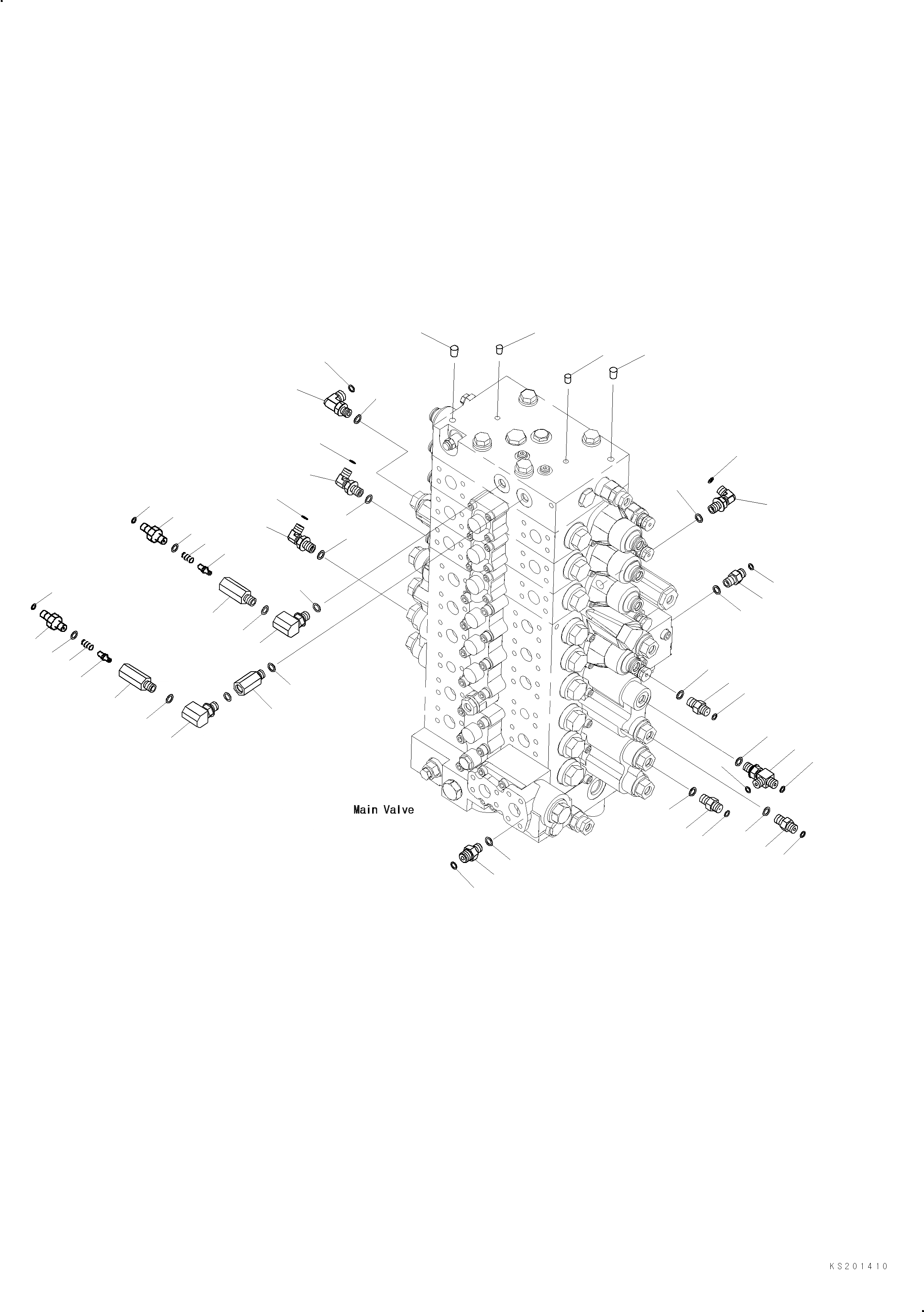 Схема запчастей Komatsu PC290NLC-10 - ОСНОВН. УПРАВЛЯЮЩ. КЛАПАН, С -ДОПОЛН. АКТУАТОР ТРУБЫ, АККУМУЛЯТОР, ДЛЯ 2-СЕКЦИОНН. СТРЕЛЫ, СОЕДИНИТЕЛЬН. ЧАСТИ (/) ОСНОВН. УПРАВЛЯЮЩ. КЛАПАН, С -ДОПОЛН. АКТУАТОР ТРУБЫ, АККУМУЛЯТОР, ДЛЯ 2-СЕКЦИОНН. СТРЕЛЫ