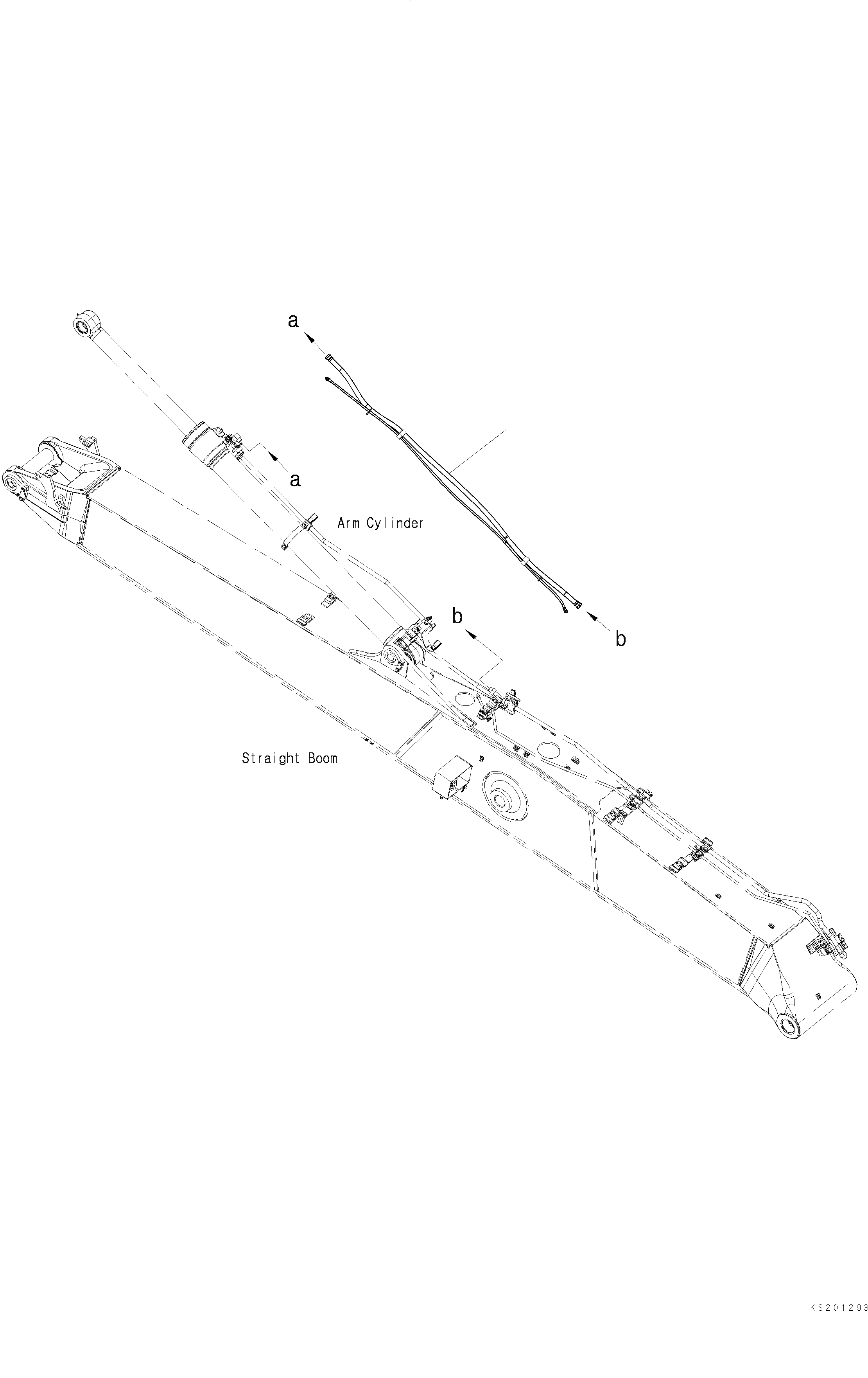 Схема запчастей Komatsu PC290LC - ЦИЛИНДР РУКОЯТИКЛАПАН БЕЗОПАСНОСТИ ЛИНИЯ (/) T РАБОЧЕЕ ОБОРУДОВАНИЕ