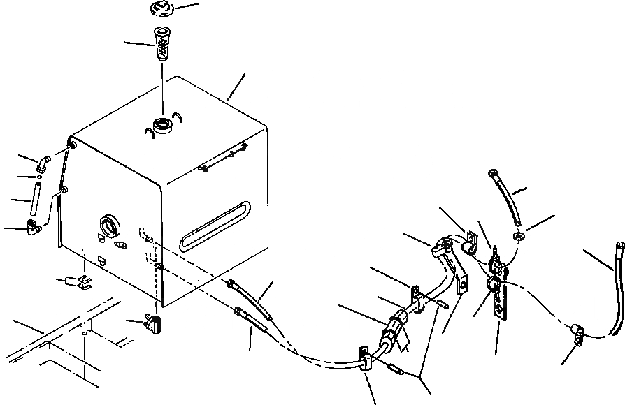 Схема запчастей Komatsu PC300LC-5LC - ТОПЛ. БАК И ТОПЛИВОПРОВОД КОМПОНЕНТЫ ДВИГАТЕЛЯ & ЭЛЕКТРИКА