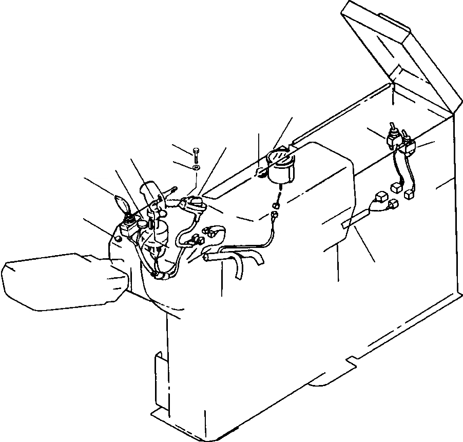 Схема запчастей Komatsu PC300LC-5LC - ПРАВ. ПАНЕЛЬ УПРАВЛЕНИЯ ПЕРЕКЛЮЧАТЕЛЬES И HOURMETER КОМПОНЕНТЫ ДВИГАТЕЛЯ & ЭЛЕКТРИКА