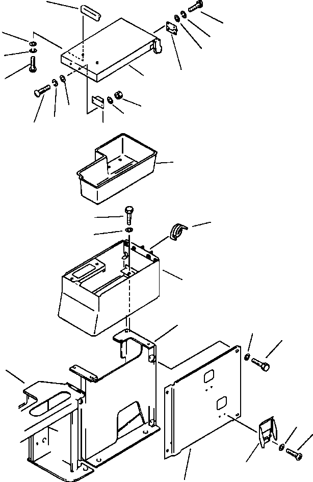 Схема запчастей Komatsu PC300LC-5LC - ПРАВ. СТОЙКА И РЫЧАГ ЗАДН. СИСТЕМА УПРАВЛЕНИЯ И ОСНОВНАЯ РАМА
