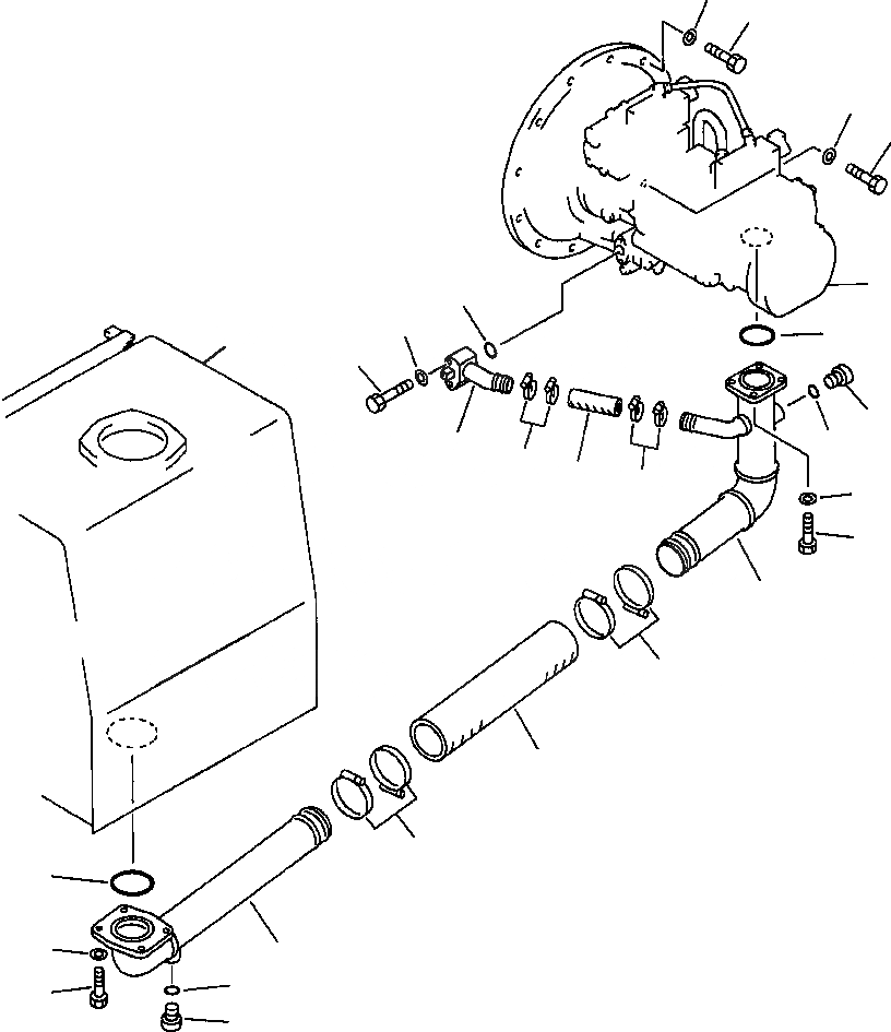 Схема запчастей Komatsu PC300LC-5LC - ГИДРАВЛ МАСЛ. БАК - ГИДР. НАСОС. ТРУБЫ УПРАВЛ-Е РАБОЧИМ ОБОРУДОВАНИЕМ