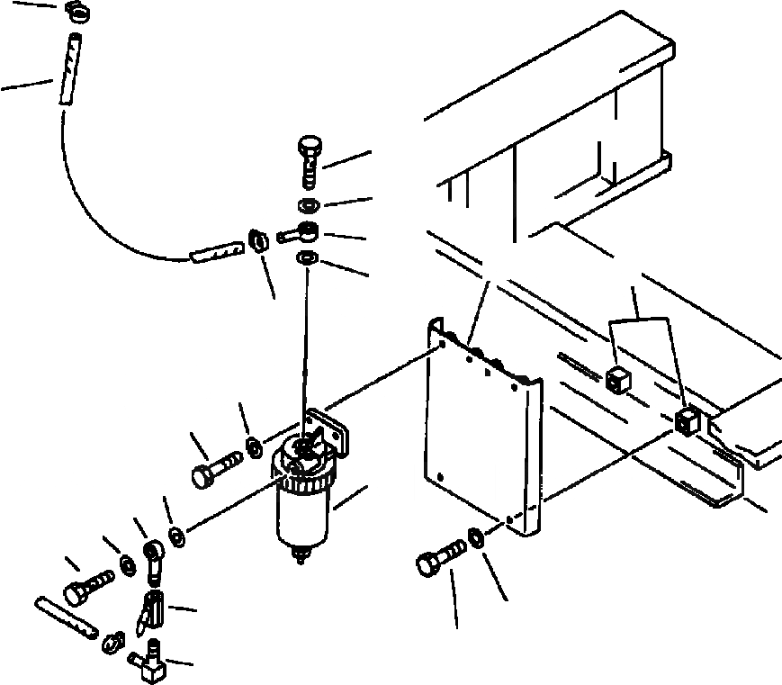 Схема запчастей Komatsu PC300LC-5 - ВОДООТДЕЛИТЕЛЬ И ТРУБЫ КОМПОНЕНТЫ ДВИГАТЕЛЯ & ЭЛЕКТРИКА