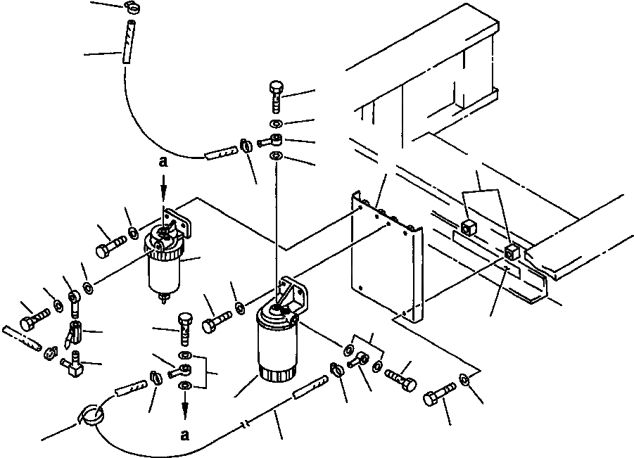 Схема запчастей Komatsu PC300LC-5 - ВОДООТДЕЛИТЕЛЬ ТОПЛИВН. ПРЕФИЛЬТР И ТРУБЫ КОМПОНЕНТЫ ДВИГАТЕЛЯ & ЭЛЕКТРИКА