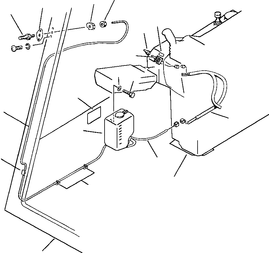 Схема запчастей Komatsu PC300LC-5 - WINDЗАЩИТН. ОМЫВАТЕЛЬ ЧАСТИ КОРПУСА