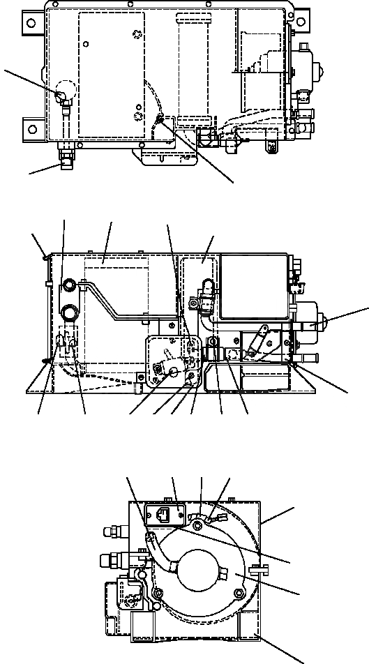 Схема запчастей Komatsu PC300LC-5 - КОНДИЦ. ВОЗДУХА БЛОК ОХЛАЖДЕНИЯ ЧАСТИ КОРПУСА