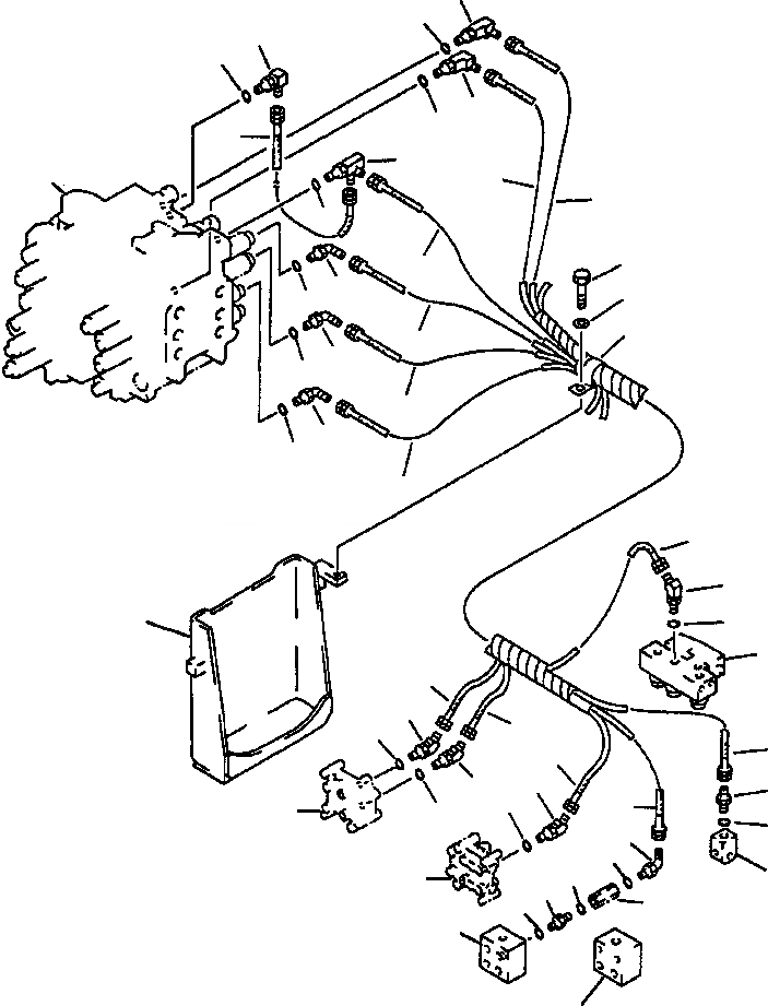Схема запчастей Komatsu PC300LC-5 - P.P.C. КЛАПАН ТРУБЫ РАСПРЕДЕЛИТ. КЛАПАН TO/FROM УПРАВЛЯЮЩ. КЛАПАН (ЗАДН. ) УПРАВЛ-Е РАБОЧИМ ОБОРУДОВАНИЕМ