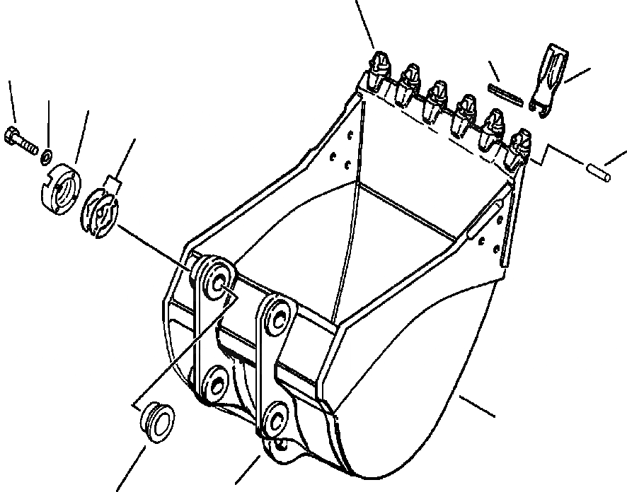 Схема запчастей Komatsu PC300LC-5 - КОВШ - ESCO СТАНДАРТН. DUTY ПЛАСТИНА LIP - IN. (7 MM) ШИР. РАБОЧЕЕ ОБОРУДОВАНИЕ (ЭКСКАВАТ.)