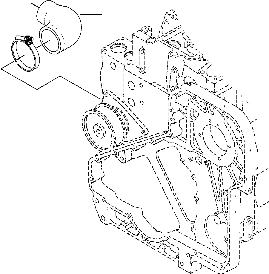 Схема запчастей Komatsu PC300LC-6LE - FIG. A999-AA ВОДН. ВХОДН. СОЕДИН-Е ДВИГАТЕЛЬ