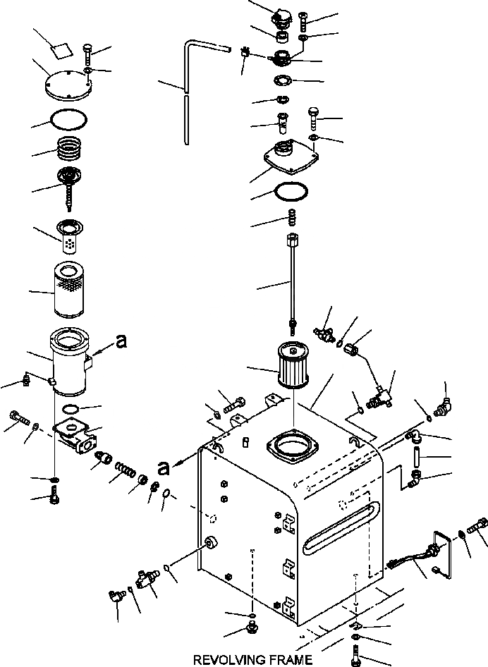 Схема запчастей Komatsu PC300LC-6LE - FIG. H-A ГИДР. БАК. ГИДРАВЛИКА
