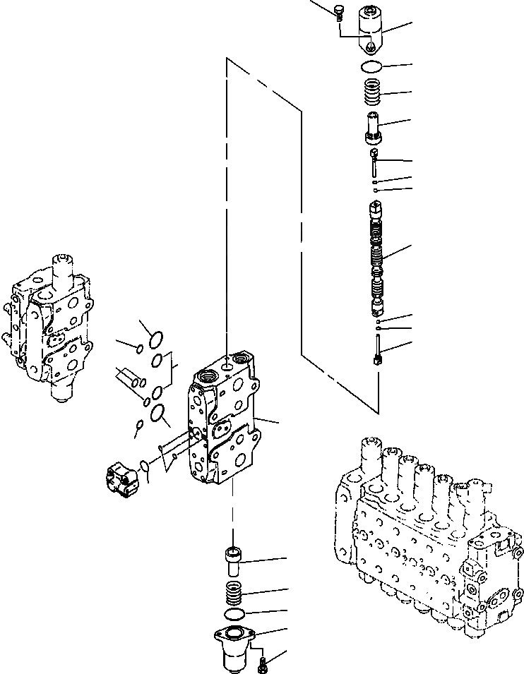 Схема запчастей Komatsu PC300LC-6LE - FIG. H-7A ОСНОВН. УПРАВЛЯЮЩ. КЛАПАН ( АКТУАТОРS) - КЛАПАН БЛОК - 8TH СЕКЦ. ГИДРАВЛИКА