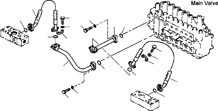 Схема запчастей Komatsu PC300LC-6LE - FIG. H7-A ГИДРОЛИНИЯ - НАВЕСНОЕ ОБОРУД-Е - КЛАПАН ГИДРАВЛИКА