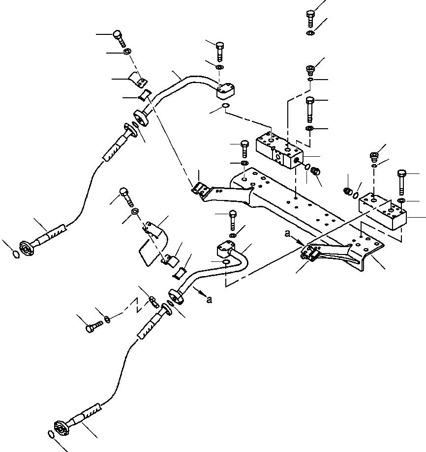 Схема запчастей Komatsu PC300LC-6LE - FIG. H7-A ГИДРОЛИНИЯ - НАВЕСНОЕ ОБОРУД-Е - АКТУАТОР CROSS КЛАПАН И КОРПУС W/O ВОЗВРАТ. ФИЛЬТР. ГИДРАВЛИКА