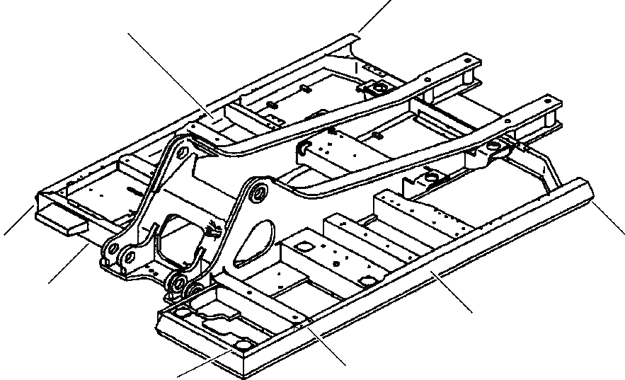 Схема запчастей Komatsu PC300LC-6LE - FIG. J-A ОСНОВНАЯ РАМА - ДЕКА УСИЛ. КОМПЛЕКТ ОСНОВНАЯ РАМА И ЕЕ ЧАСТИ