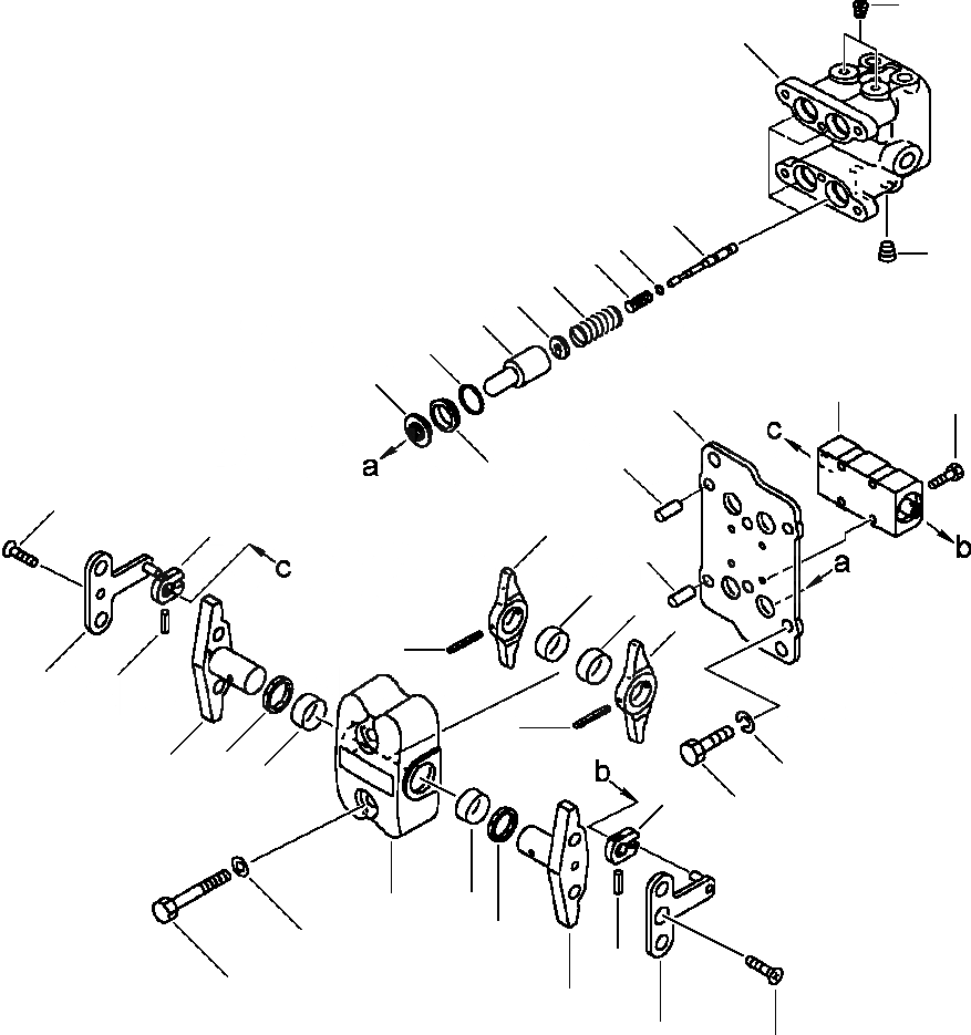 Схема запчастей Komatsu PC300LC-6LE - FIG. K-A РЫЧАН УПРАВЛ-Я ХОДОМ - PPC КЛАПАН КАБИНА ОПЕРАТОРА И СИСТЕМА УПРАВЛЕНИЯ