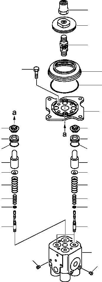 Схема запчастей Komatsu PC300LC-6LE - FIG. K-A КЛАПАН PPCASSEMBLY - ДЛЯ РАБОЧ. ОБОРУД-Я КАБИНА ОПЕРАТОРА И СИСТЕМА УПРАВЛЕНИЯ