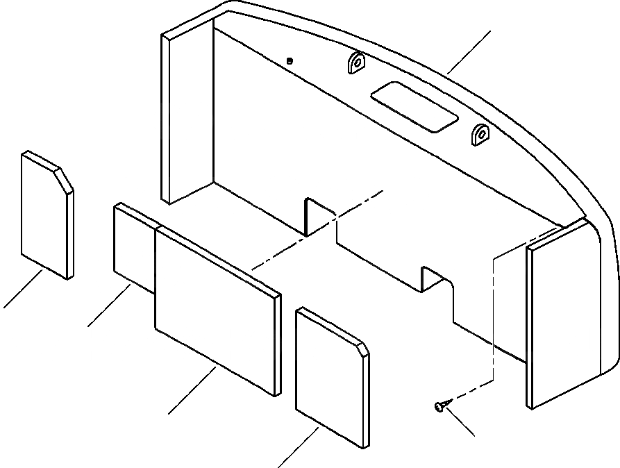 Схема запчастей Komatsu PC300LC-6LE - FIG. M-A ПРОТИВОВЕС - KG (,9 LBS) ЧАСТИ КОРПУСА