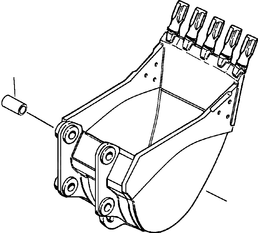 Схема запчастей Komatsu PC300LC-6LE - FIG. T-8 WEAR ВТУЛКАS - С РЕГУЛИР. PLAY DEVICE РАБОЧЕЕ ОБОРУДОВАНИЕ
