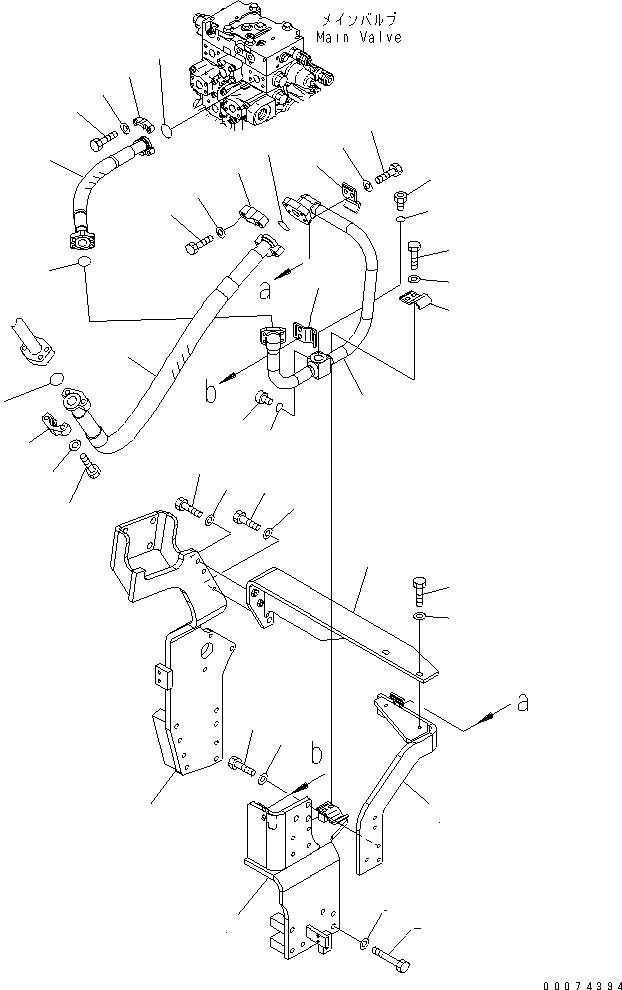 Схема запчастей Komatsu PC300HD-7E0 - НАВЕСНОЕ ОБОРУД-Е ( АКТУАТОР) (ОСНОВН. ЛЕВ.) ГИДРАВЛИКА