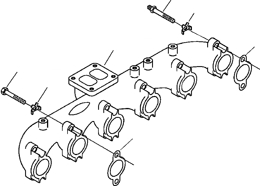 Схема запчастей Komatsu PC300HD-7L - A9-AA ВЫПУСКНОЙ КОЛЛЕКТОР ДВИГАТЕЛЬ