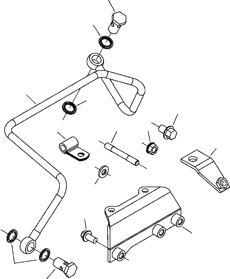 Схема запчастей Komatsu PC300HD-7L - A-AB ТРУБЫ ТОПЛ. ФИЛЬТРА ДВИГАТЕЛЬ