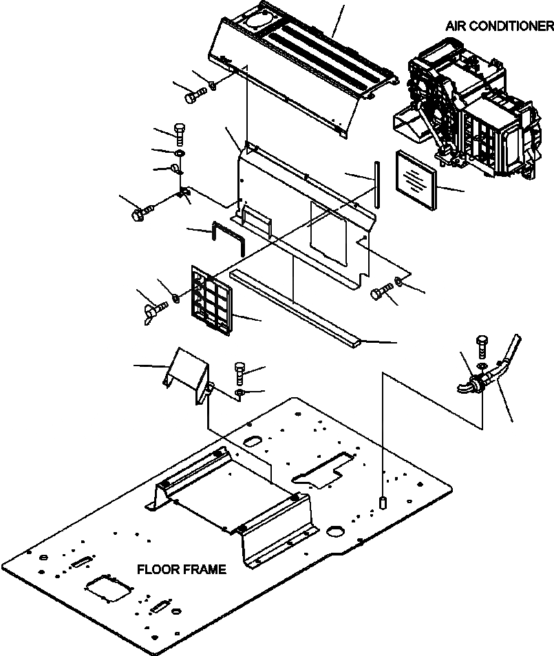Схема запчастей Komatsu PC300HD-7L - K-7A КАБИНА ПЕРЕГОРОДКА И ОБДУВ НОГ заводской номер A88- OPERATOR ОБСТАНОВКА И СИСТЕМА УПРАВЛЕНИЯ