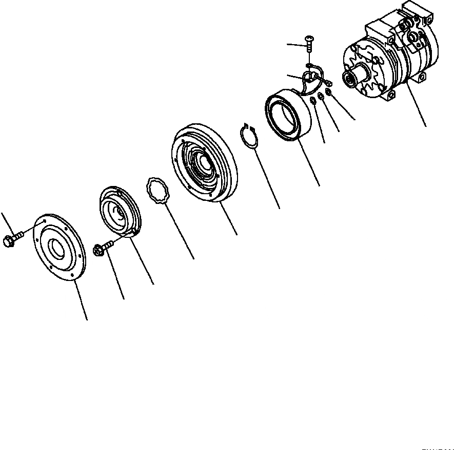 Схема запчастей Komatsu PC300HD-7L - K7-A КОНДИЦ. ВОЗДУХА КОМПРЕССОР OPERATOR ОБСТАНОВКА И СИСТЕМА УПРАВЛЕНИЯ