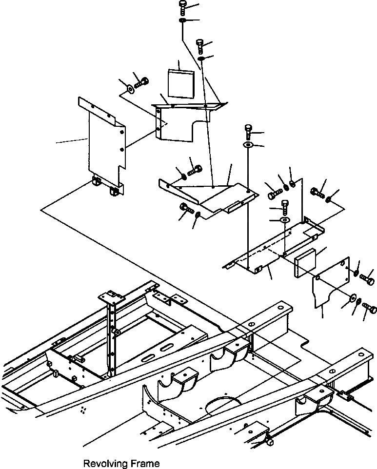 Схема запчастей Komatsu PC300HD-7L - M-A ПЕРЕГОРОДКА. - НАСОС  КАБИНА ЧАСТИ КОРПУСА