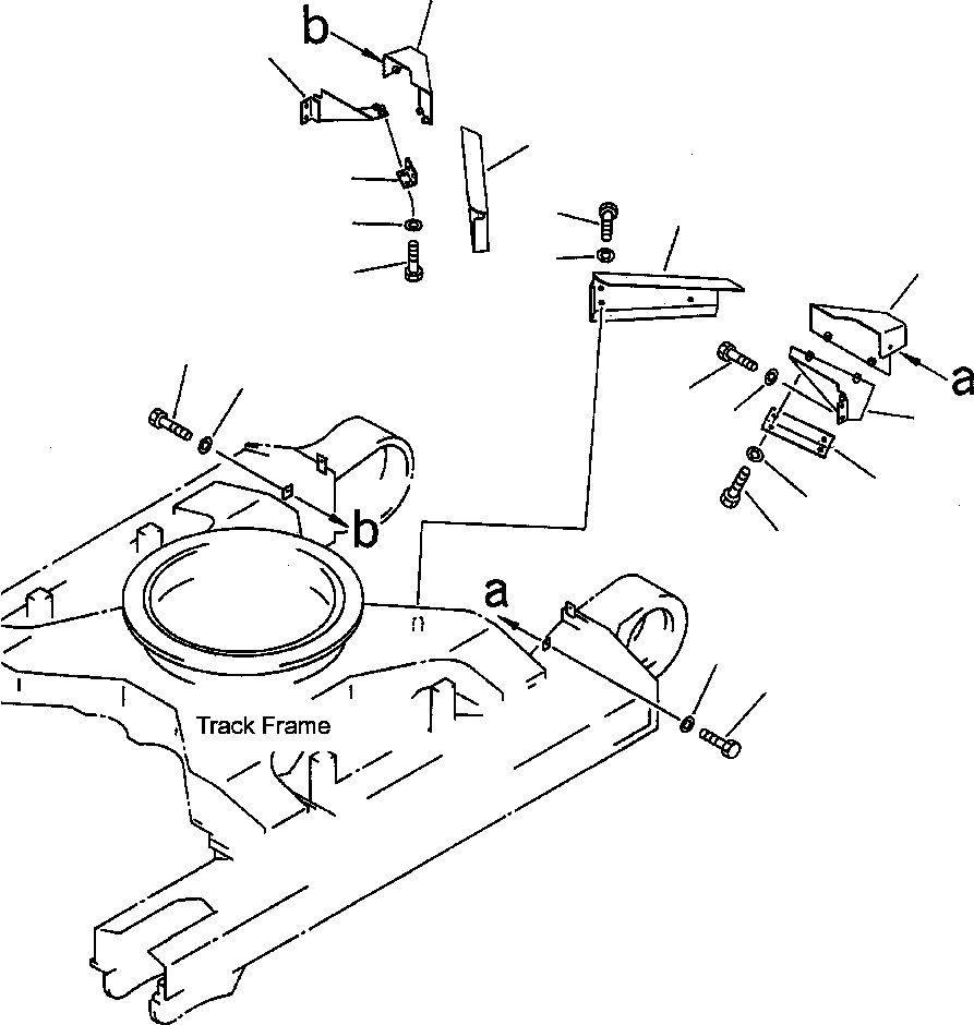 Схема запчастей Komatsu PC300HD-7L - R-A ГИДРОЛИНИЯ ХОДАЧАСТИ КОРПУСА заводской номер A8- ХОДОВАЯ