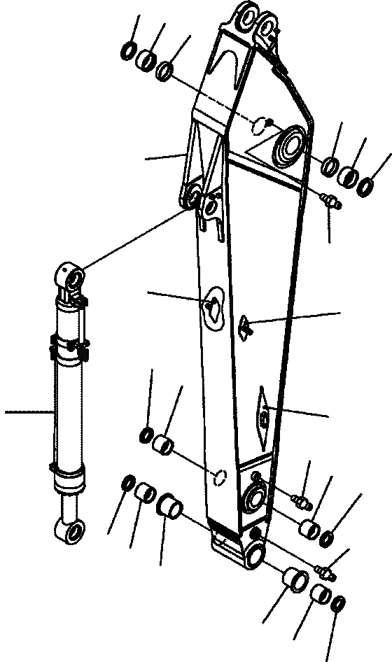 Схема запчастей Komatsu PC300HD-7L - T-A РУКОЯТЬ . M - ДОПОЛН. ГИДРОЛИНИЯ заводской номер A8-A8 РАБОЧЕЕ ОБОРУДОВАНИЕ