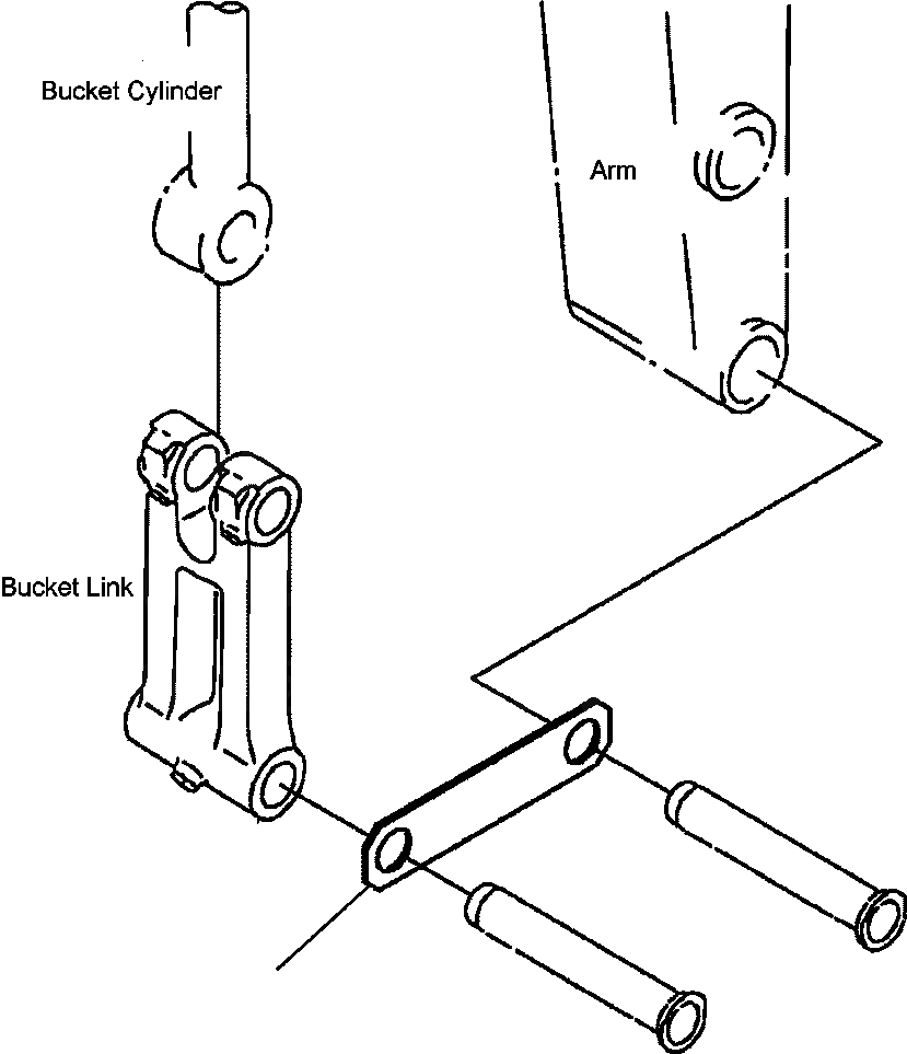 Схема запчастей Komatsu PC300HD-7L - T9-A БЕЗ КОВШ РАБОЧЕЕ ОБОРУДОВАНИЕ