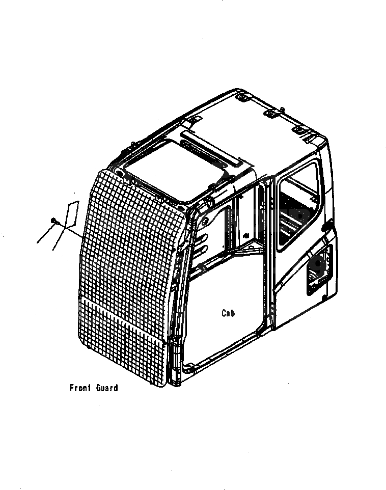 Схема запчастей Komatsu PC300HD-7L - U-A ПЛАСТИНА ВЕРХН. ЧАСТИ КОРПУСА БЛОК УРОВЕНЬ МАРКИРОВКА
