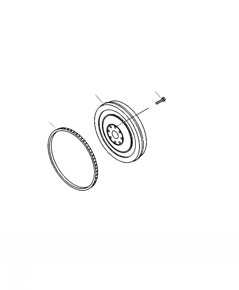 Схема запчастей Komatsu PC300HD-8 - A8-AA МАХОВИК И КРЕПЛЕНИЕ ДВИГАТЕЛЬ