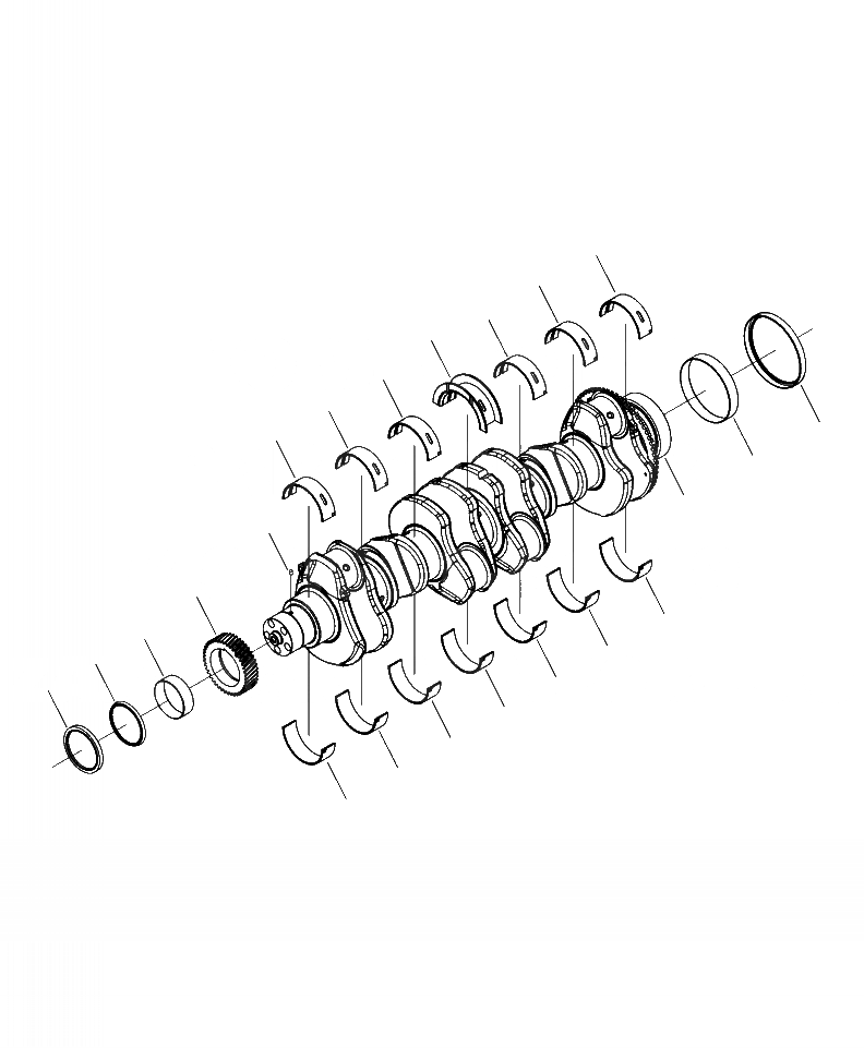 Схема запчастей Komatsu PC300HD-8 - A-AA КОЛЕНВАЛ ДВИГАТЕЛЬ